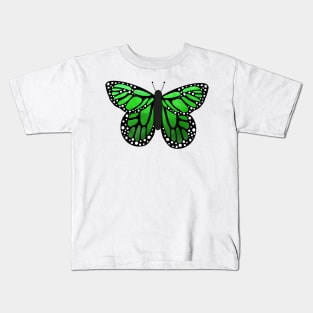 Green butterfly Kids T-Shirt